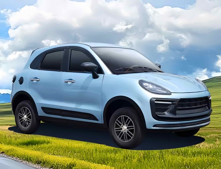 Four wheeled electric vehicle for women's small commuting car